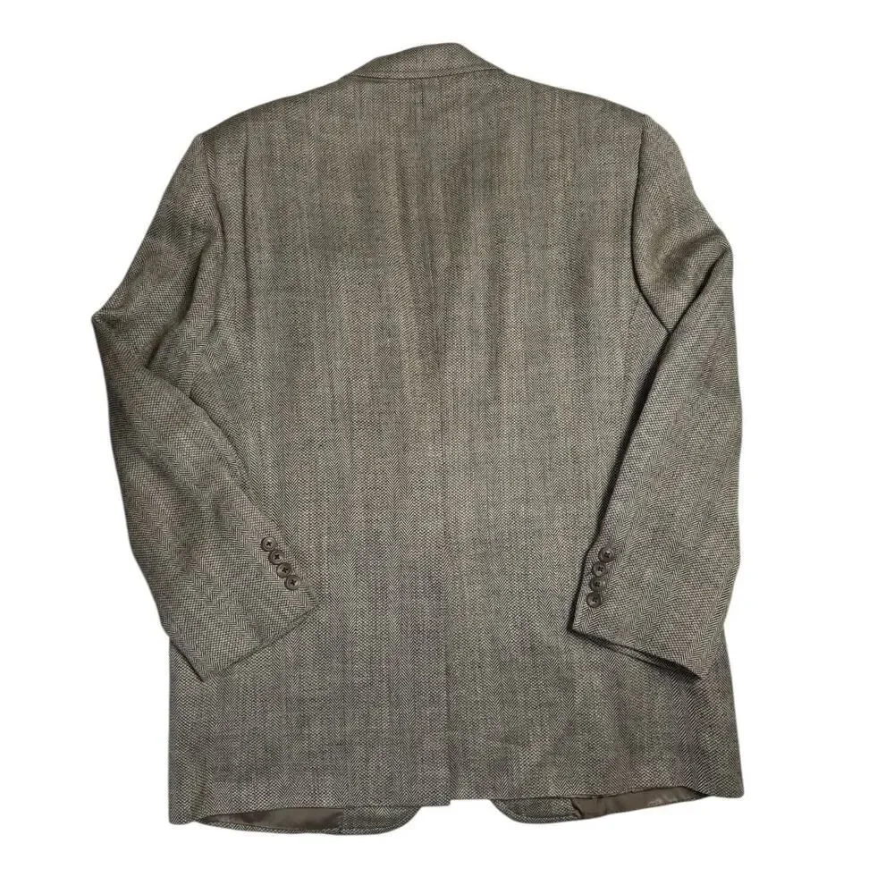 Polo Ralph Lauren Men's Tweed Blazer Sports Coat size 42R Herringbone VTG USA